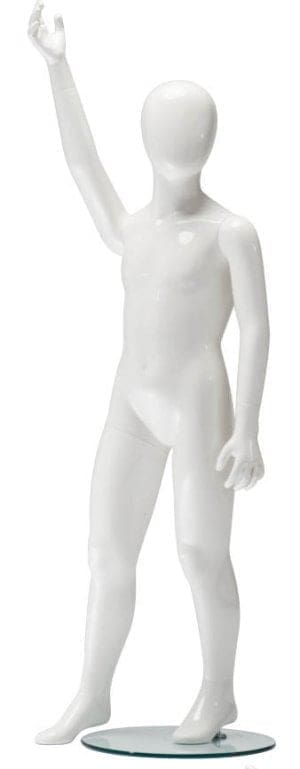 Ringo Child Abstract Gloss White Mannequin 6 Years Position 1-0