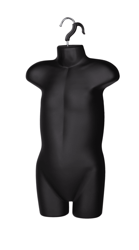 Black Child Body Form Hanger Pack of 12