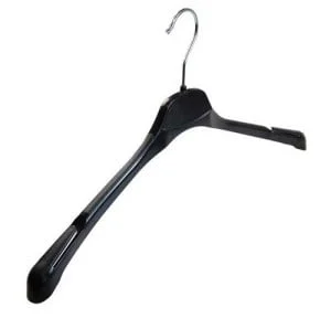 Strong Black Plastic Coat Hanger 45cm