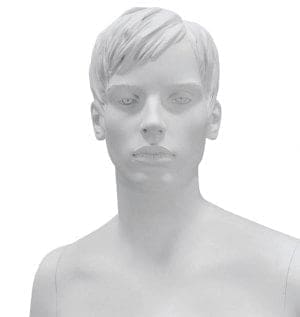 Sculptured hair Mannequin without make-up - female