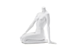 Position 4 Female Headless White Mannequin