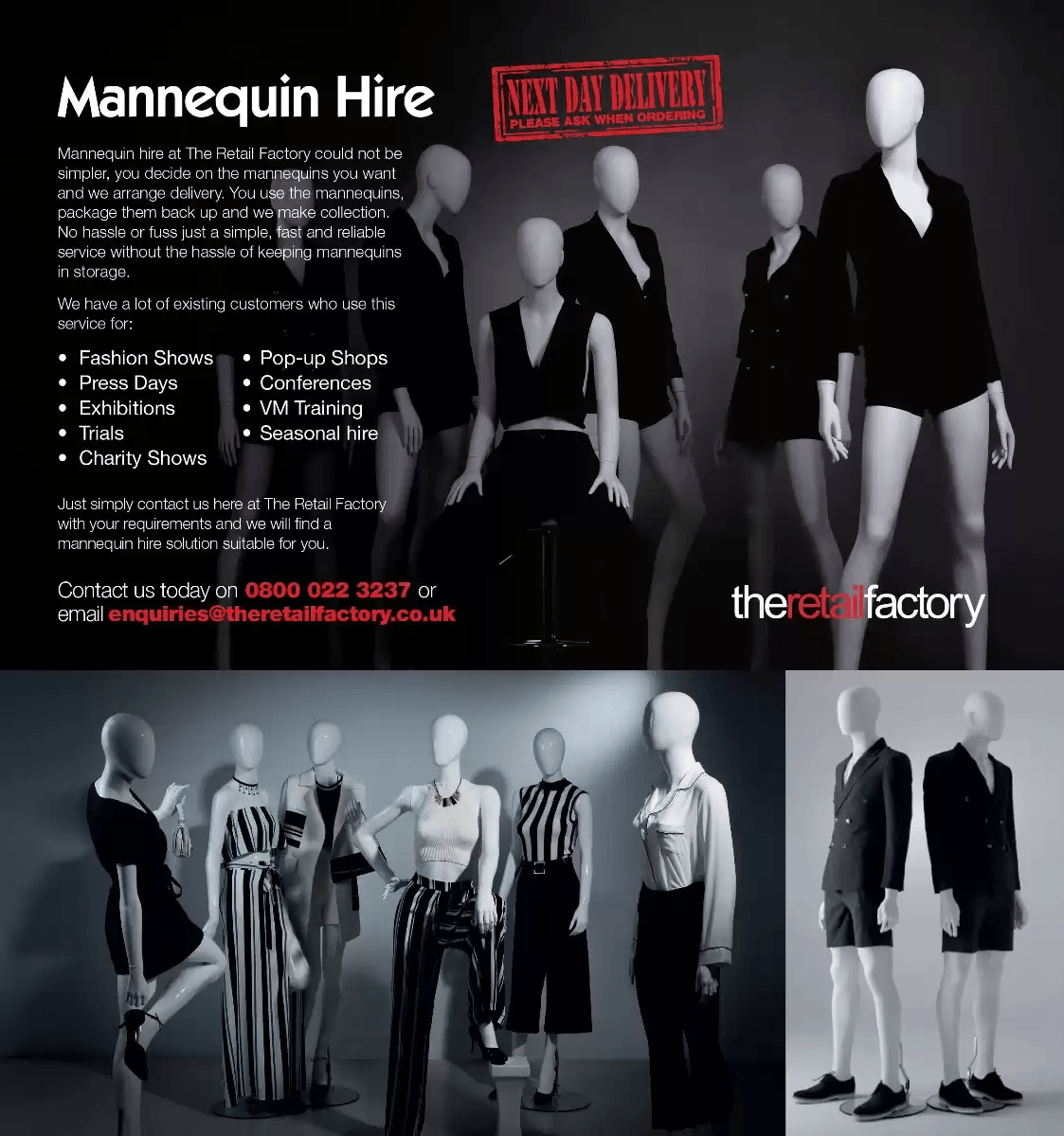 Mannequin Hire The Retail Factory