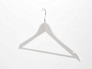 45cm Wooden Top Hanger White