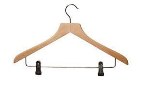 39cm - Shaped Tops Hanger With Clips