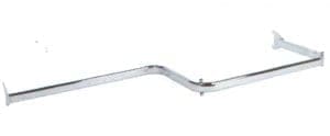 Twin Slot Chrome Finish Combination Rail - 100cm