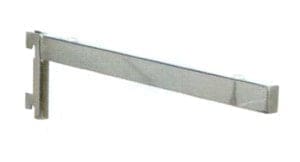 Twin Slot Chrome Glass Shelf Bracket - 300mm - For R1301-R1321