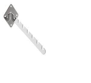 Wall Fixing - Notched Arm - 7 notches - Chrome