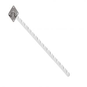 Wall Fixing - Notched Arm - 16 notches - Chrome
