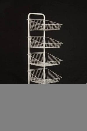 Freestanding 5 Tier Basket Unit