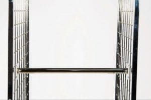 Gridwall Chrome Straight Hangrail - 24.25"