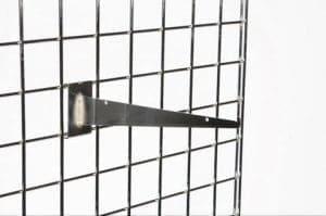 Gridwall Chrome Shelf Bracket - 12"