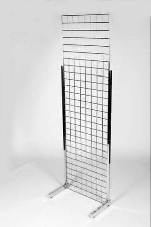 Gridwall Chrome Heavy Duty 'L' Shaped Leg