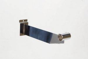 Slatwall Chrome Hangrail Brackets - 25mm Tube