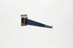 Slatwall Chrome Shelf Brackets - 300mm (12") Adj
