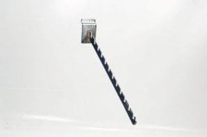 Slatwall Chrome Notched Arm - 16 Notches