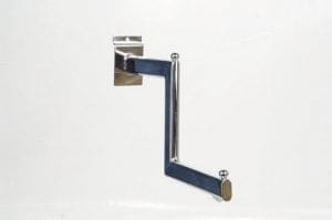 Slatwall Chrome Stepped Arm (FSO) - 175 x 175 x 175 mm
