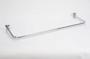Slatwall Chrome 'D' Hanging Rail (FSO) - 300 x 1000 mm