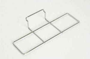 Slatwall Chrome Shoe Shelf - 250 x 70 mm
