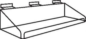 Slatwall Tray With Front Lip