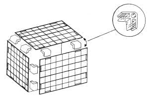 Mini Grid Cube Panel - 10" X 16"
