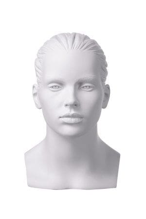 Position 1 Mannequin White Style 1 Kirsty Scultptured Head Size XXL