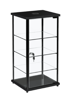 Black Countertop Showcase Portrait With Light