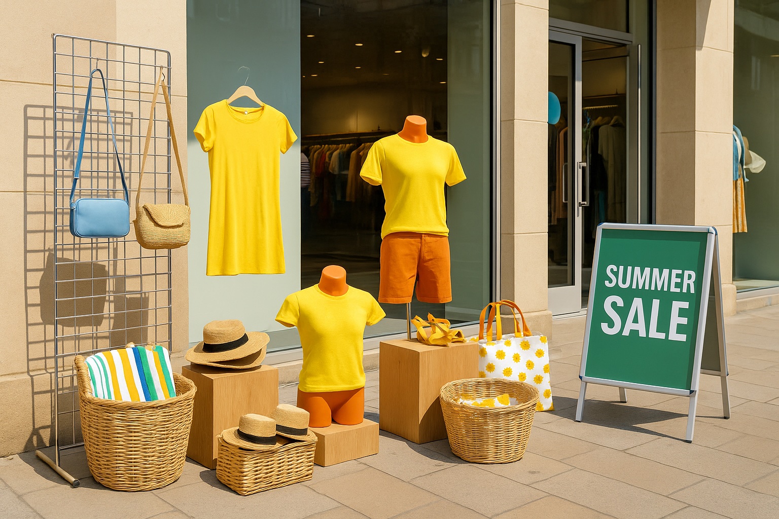 outdoor retail display ideas