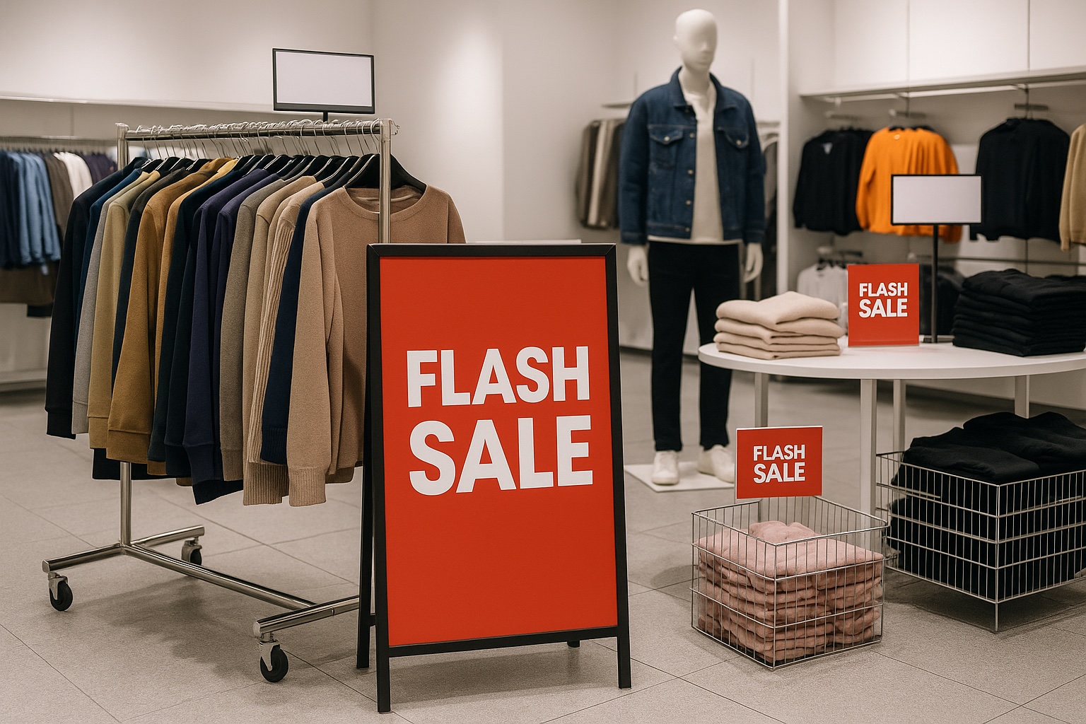 visual merchandising for flash sales